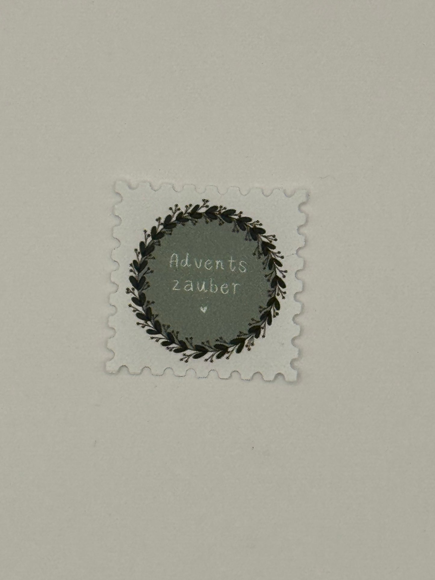 Briefmarke „Adventszauber - Kranz“