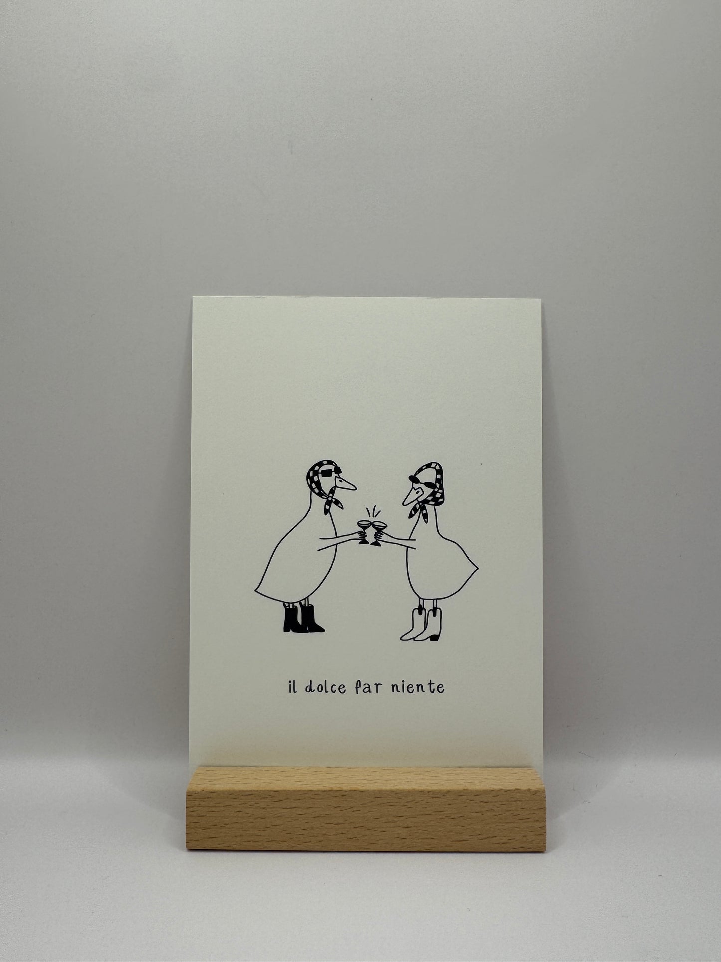 Postkarte „il dolce far niente“