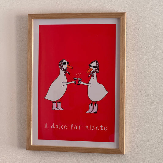Wandposter "Il dolce far niente"