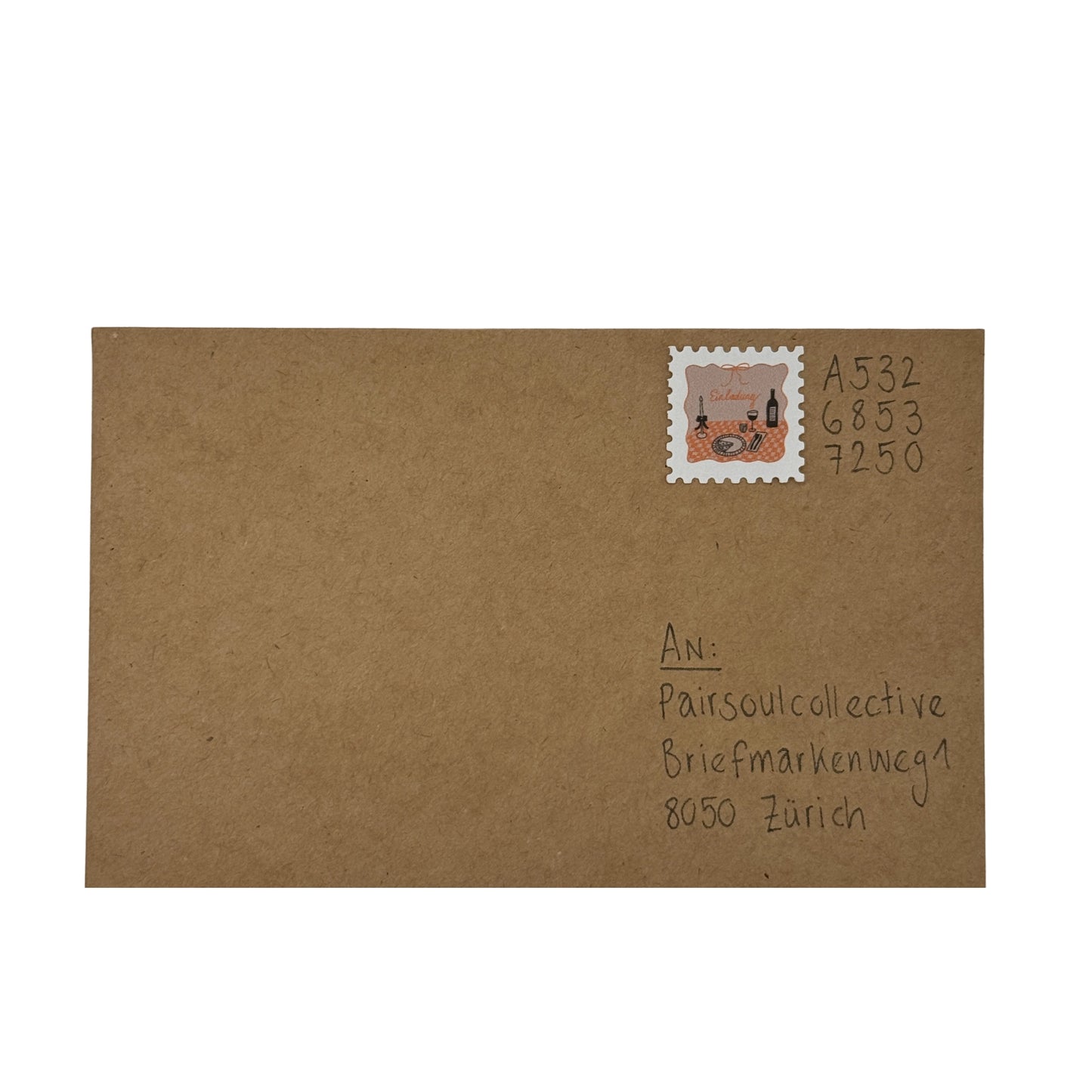 Briefmarke „Einladung“