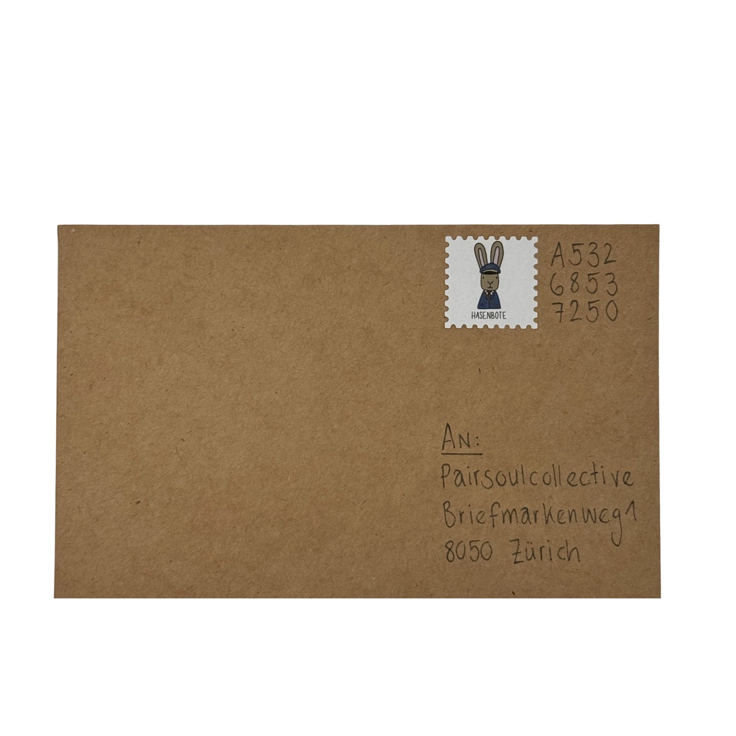 Briefmarke „Hasenbote“