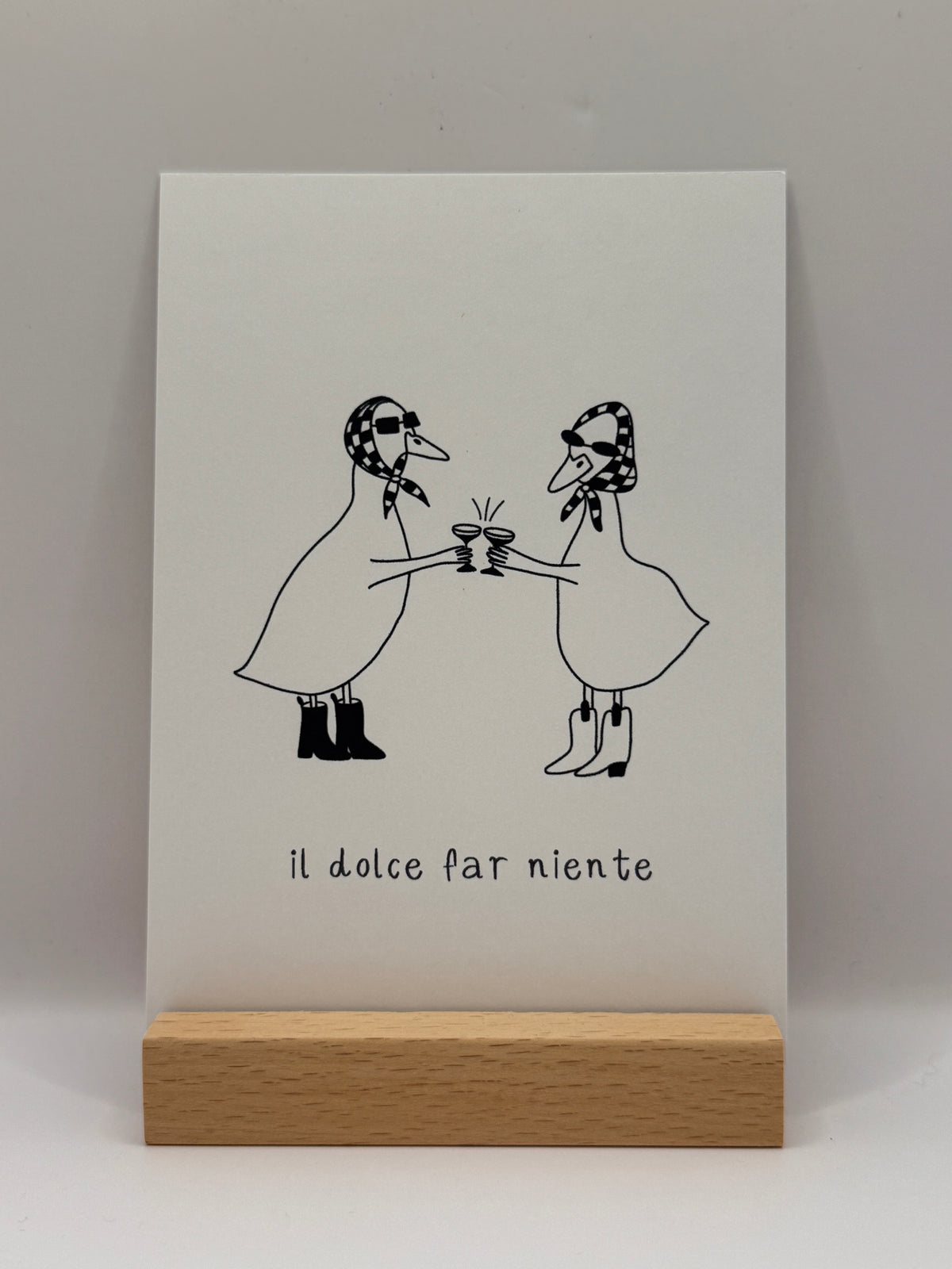 Postkarte „il dolce far niente“