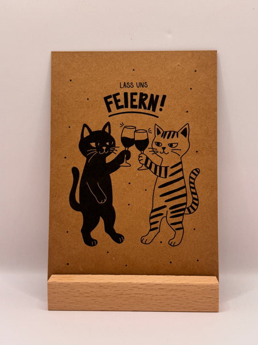 Postkarte "Lass uns feiern"