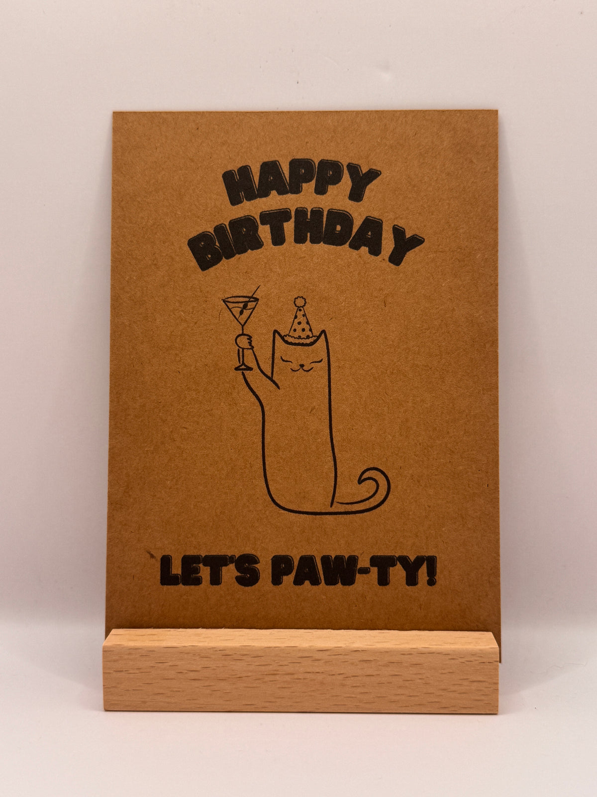 Postkarte "Let's Pawty"