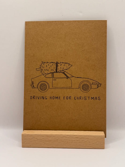 Postkarte "Driving Home for Christmas"