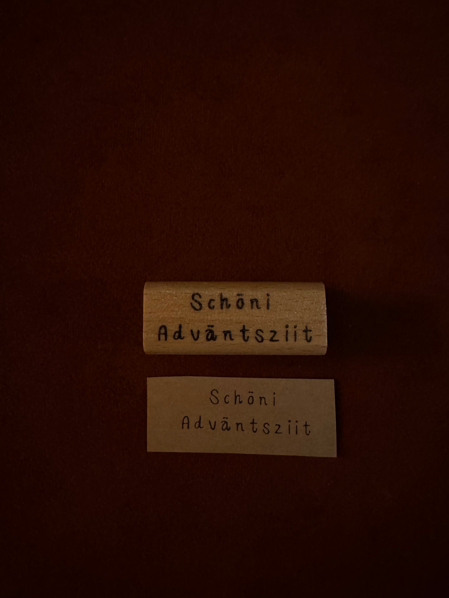 Stempel "Schöni Adväntsziit"