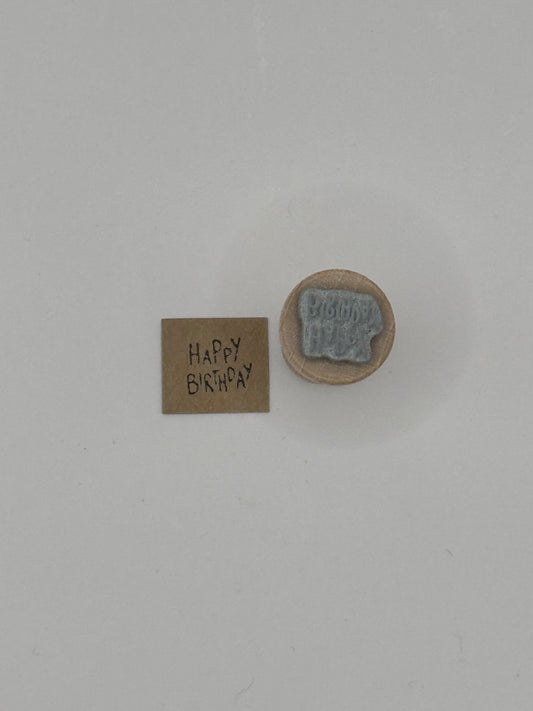 Mini Stempel "Happy Birthday"