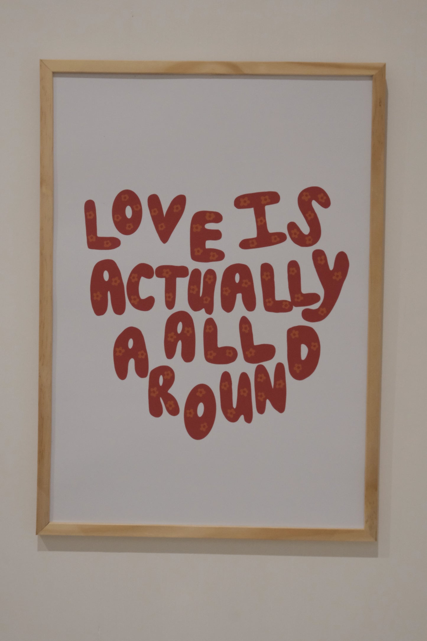 Wandposter - Love is actually all around