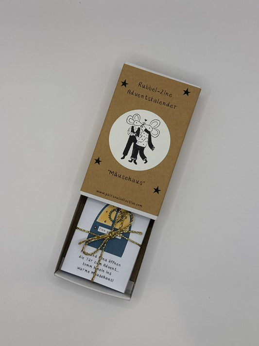 Rubbel-Adventskalender Kinder 2025 - Mäusehaus