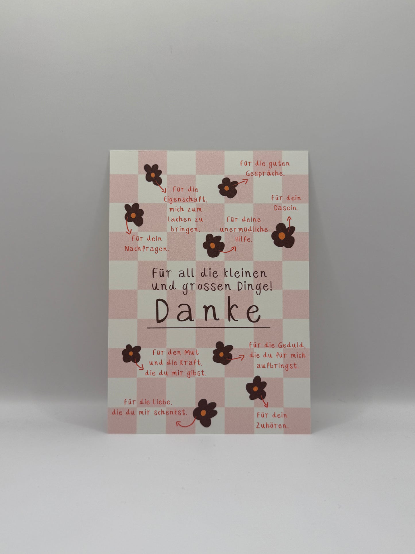 Postkarte „Danke für…“