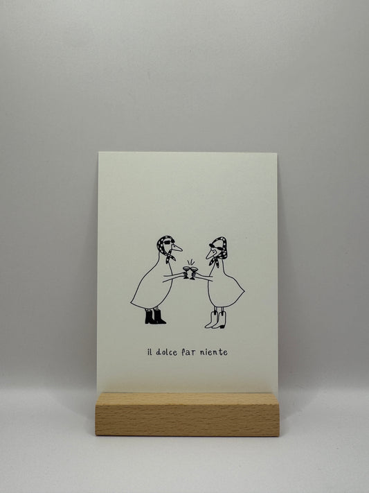 Postkarte „il dolce far niente“