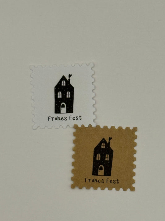Briefmarken „Weihnachtshaus“
