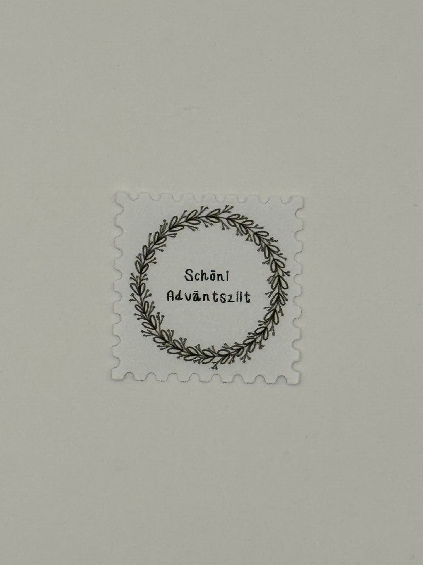 Briefmarke „Schöni Adväntsziit - Kranz“