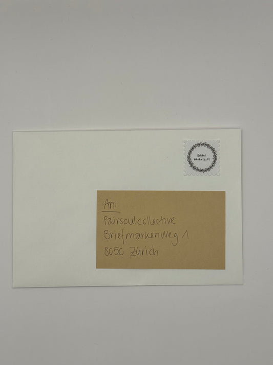 Briefmarke „Schöni Adväntsziit - Kranz“