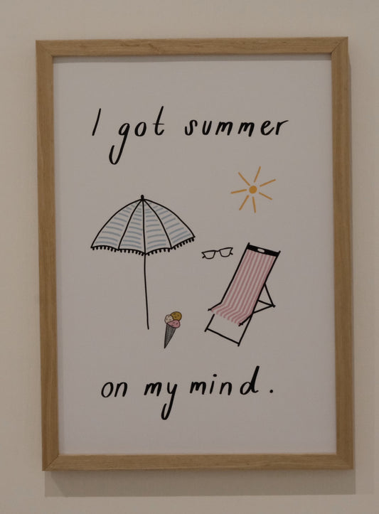 Wandposter - Summer on my mind