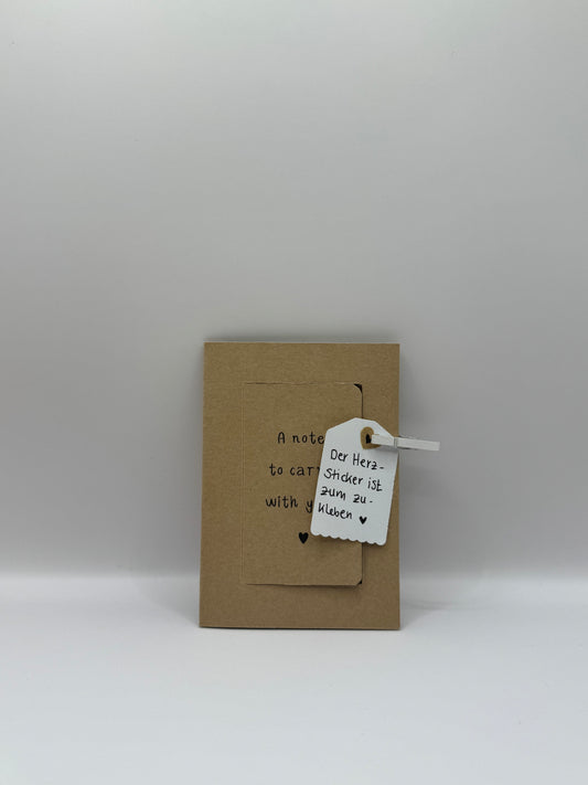 A note to carry with you