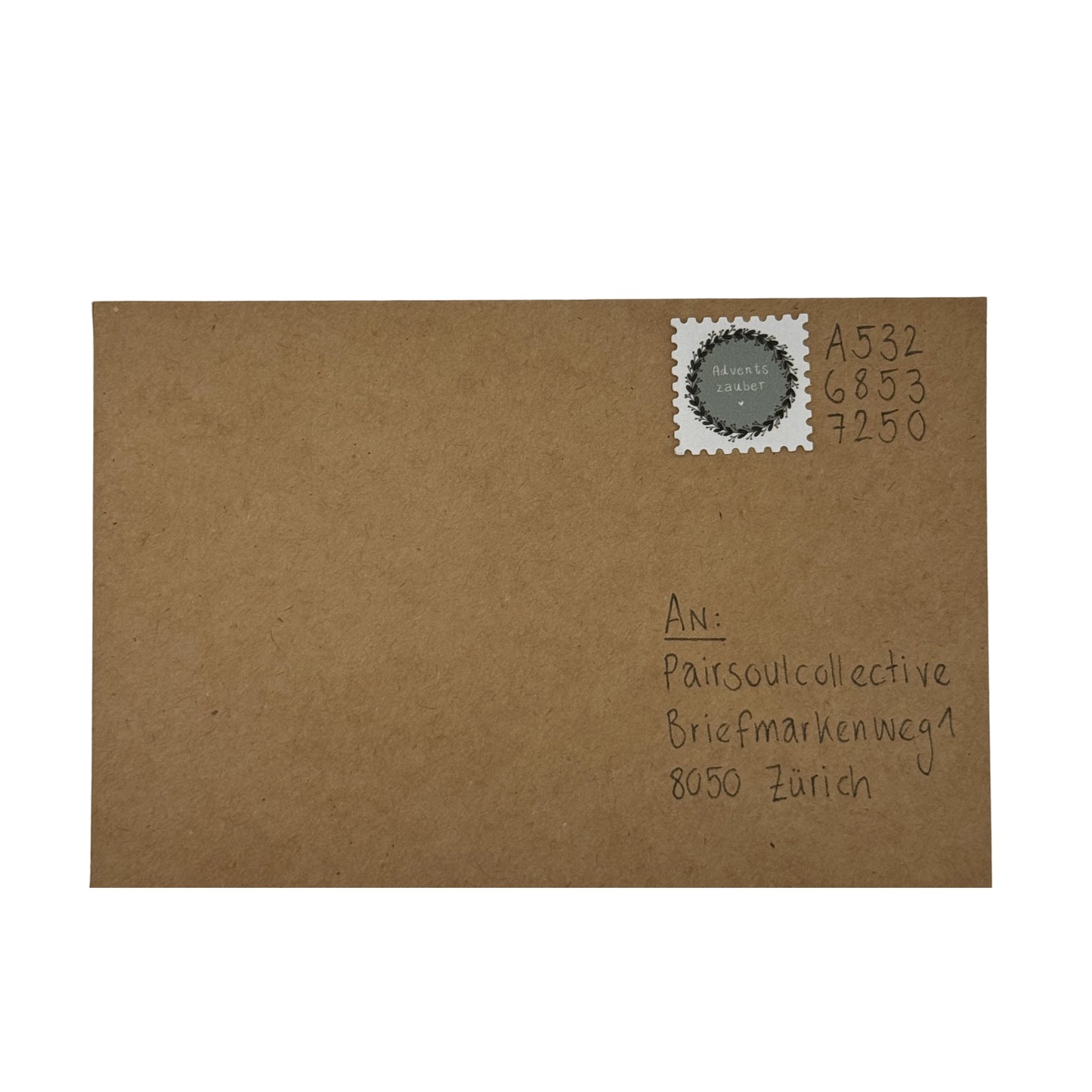 Briefmarke „Adventszauber - Kranz“