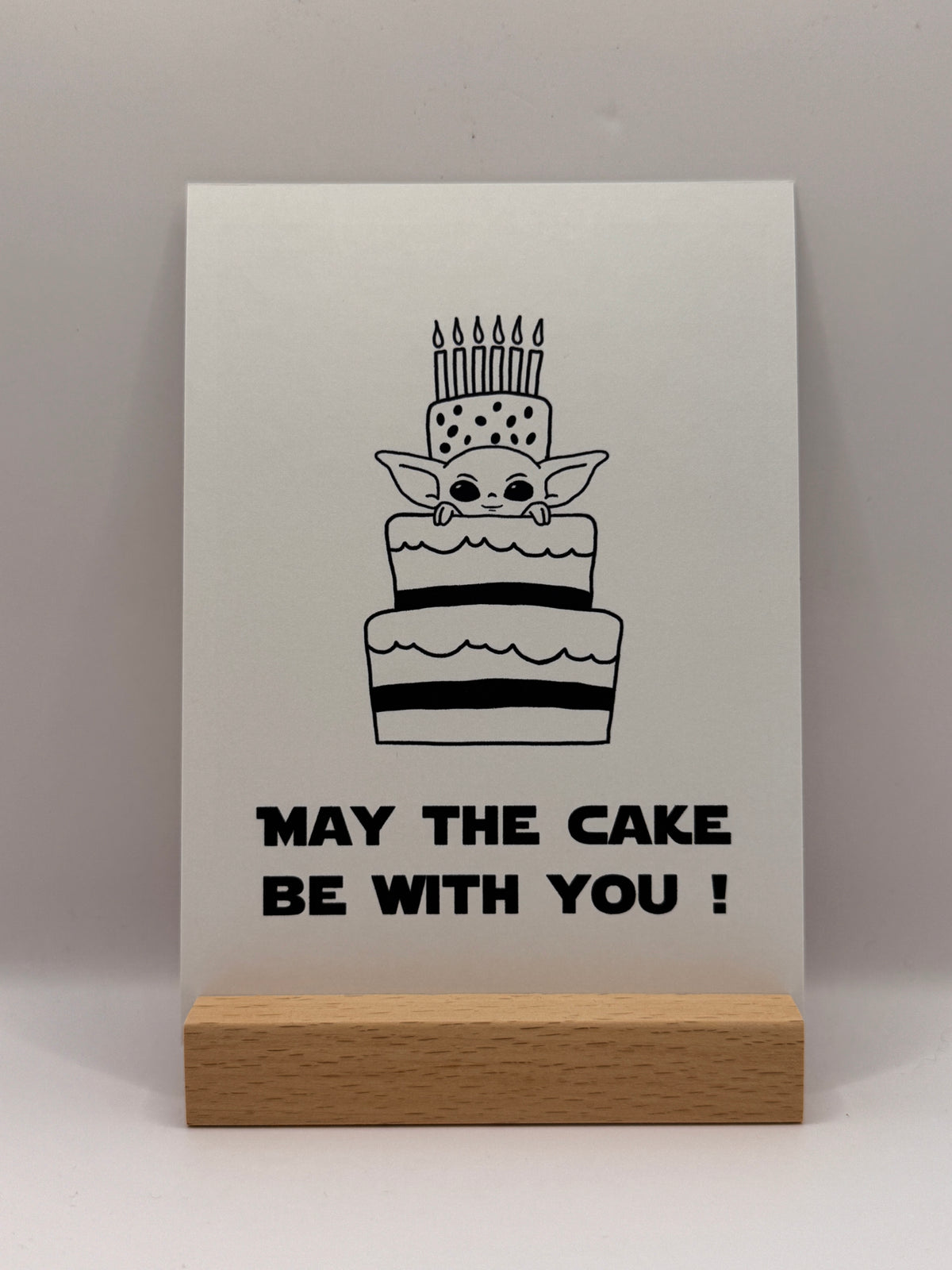 Postkarte "Baby Yoda"