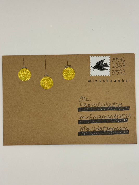 Briefmarke „Taube mit Mistelzweig“