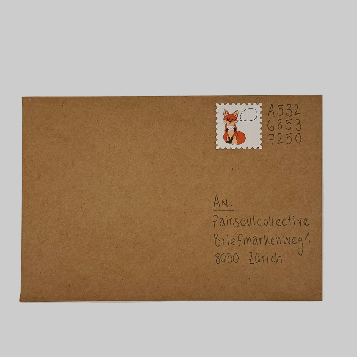 Briefmarken-Sticker „Fuchs“