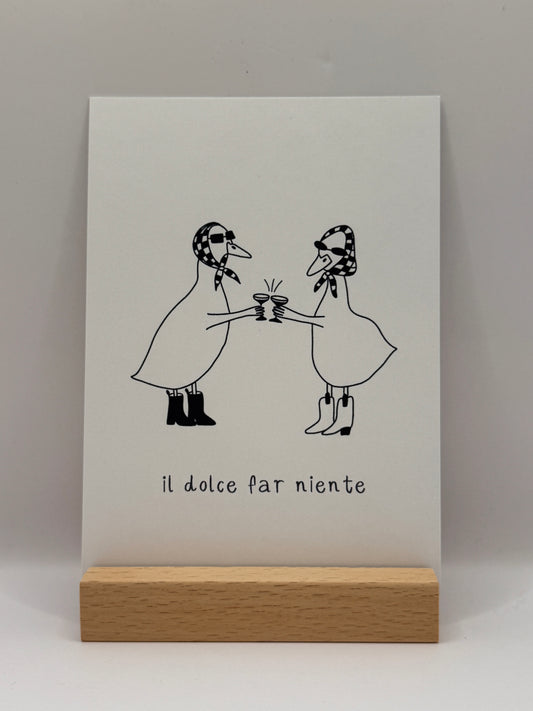 Postkarte „il dolce far niente“