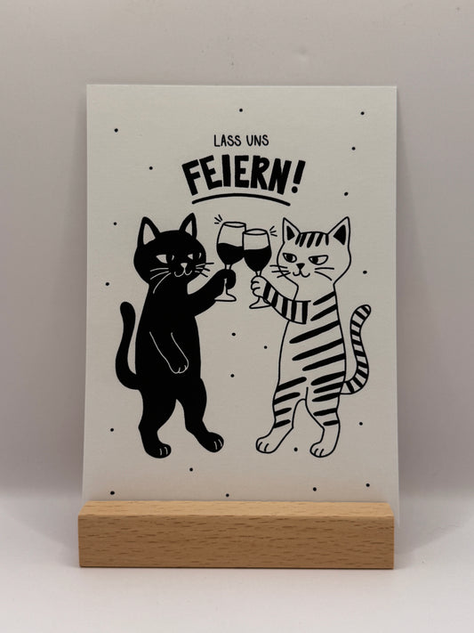 Postkarte "Lass uns feiern"