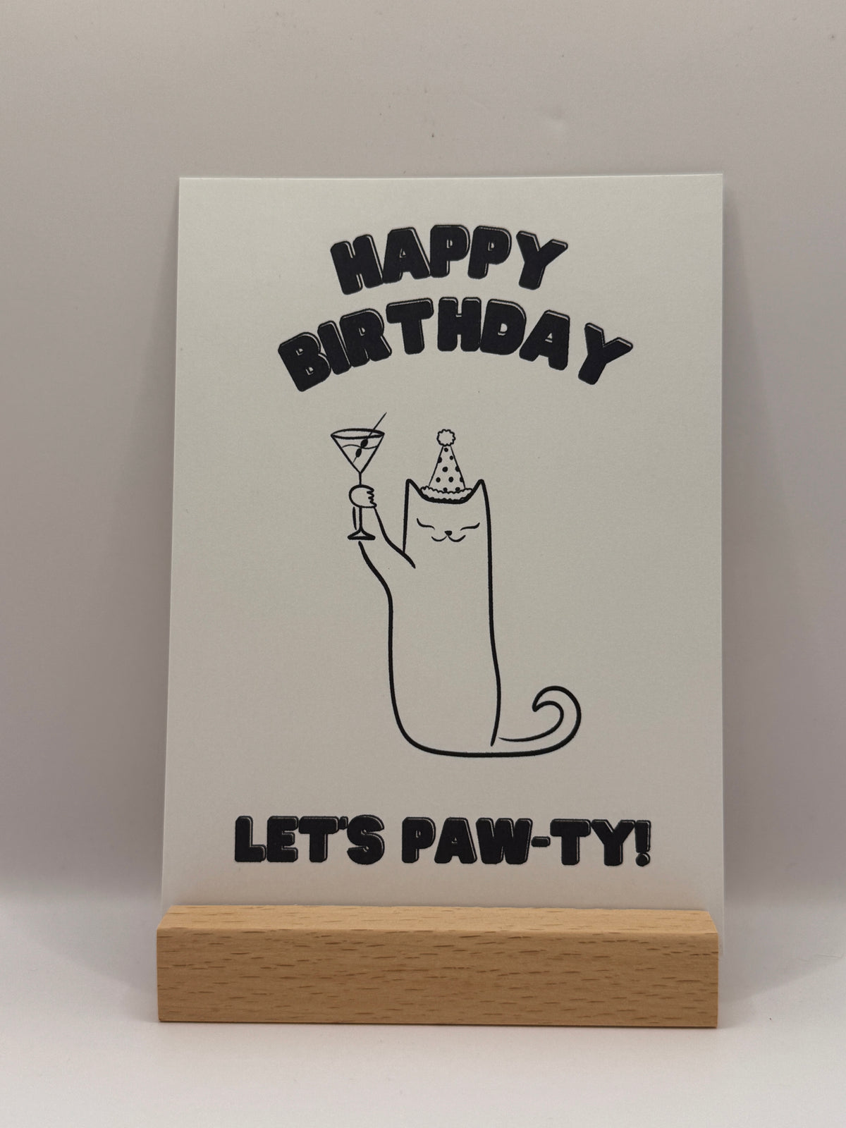 Postkarte "Let's Pawty"