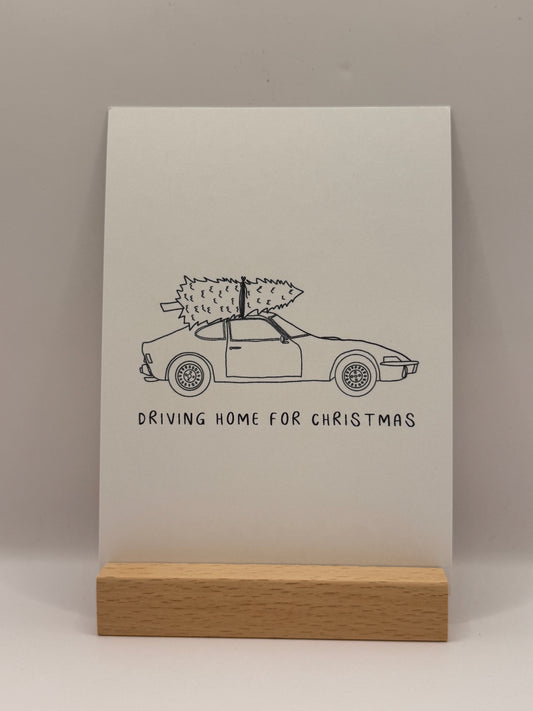 Postkarte "Driving Home for Christmas"