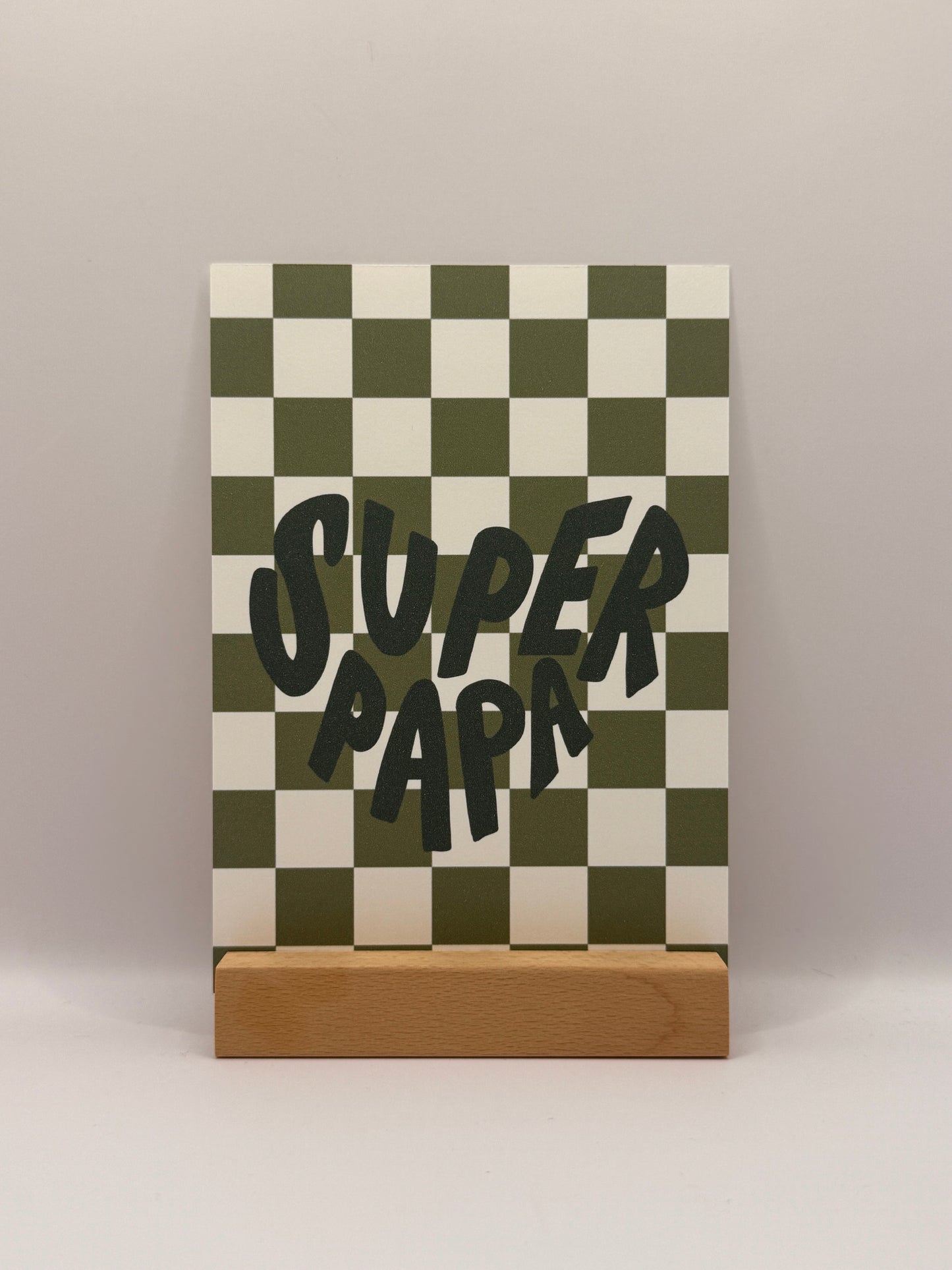 Postkarte „Super Papa"