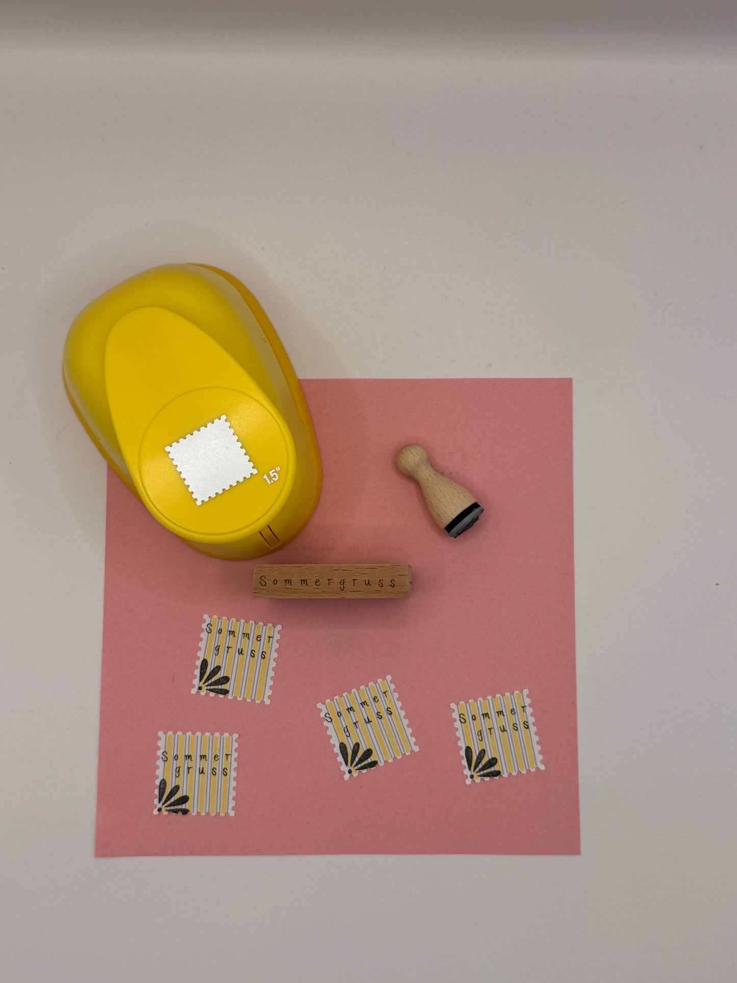 DIY Briefmarken-Sticker Set “Sommergruss”