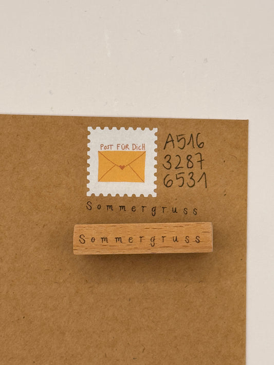 Stempel "Sommergruss"