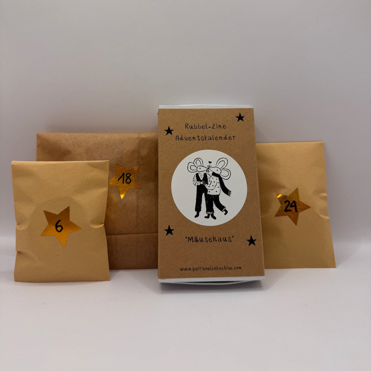 Rubbel-Adventskalender Kinder 2025 - Mäusehaus