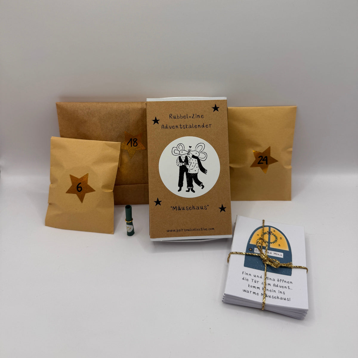 Rubbel-Adventskalender Kinder 2025 - Mäusehaus