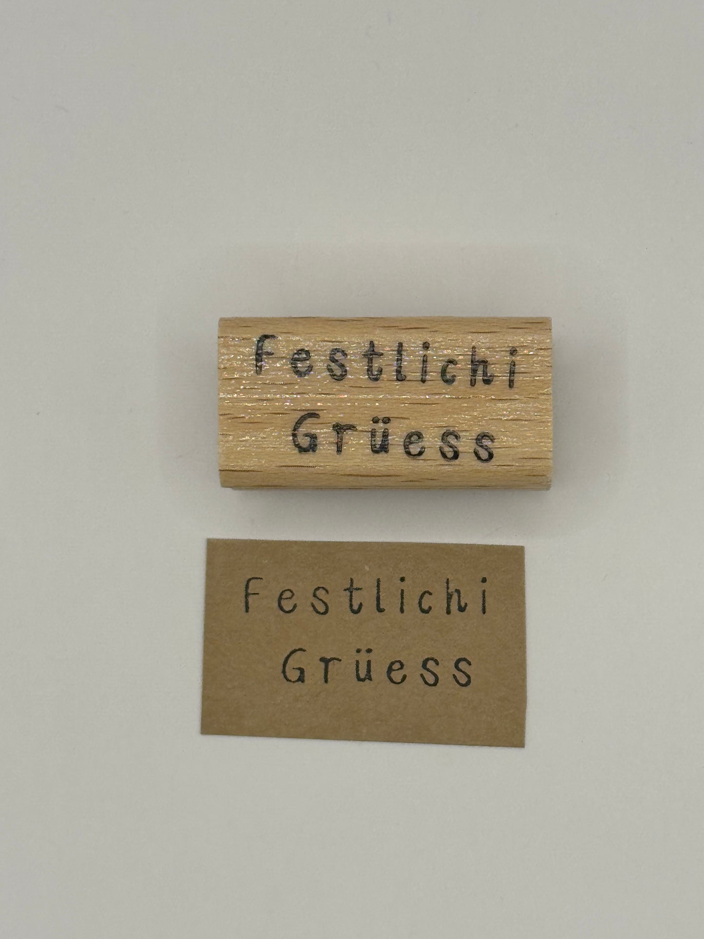 Stempel "Festlichi Grüess"