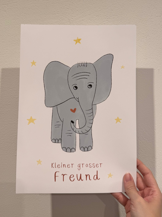 Wandposter - Elefant