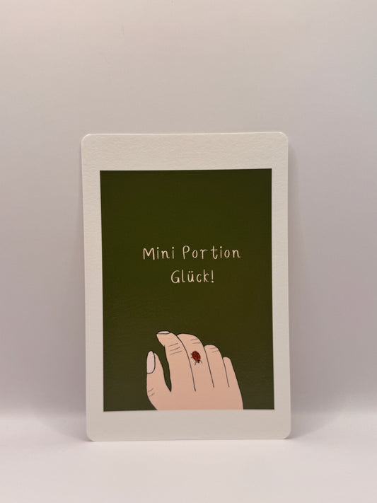 Postkarte „Glück"