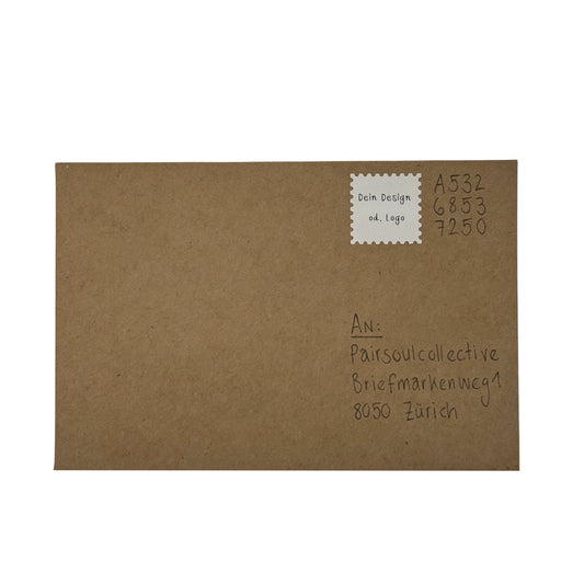 Individuelle Briefmarken-Sticker