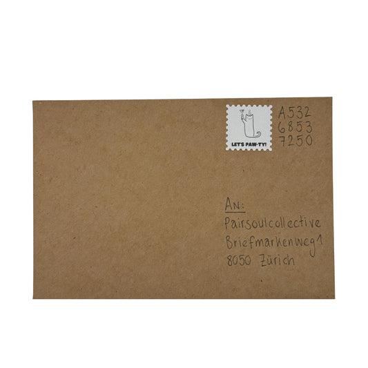 Briefmarke „Let‘s Pawty“