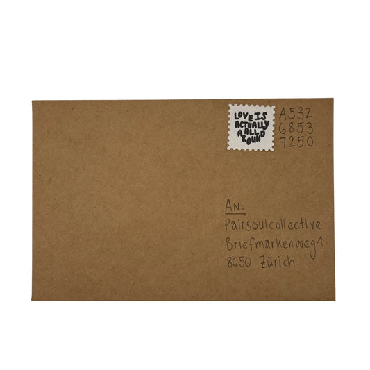 Briefmarke "Love is actually all around"