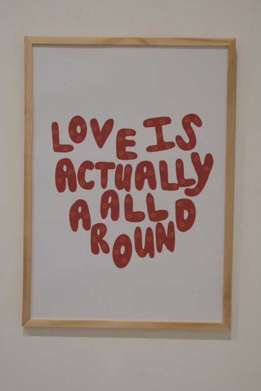 Wandposter - Love is actually all around