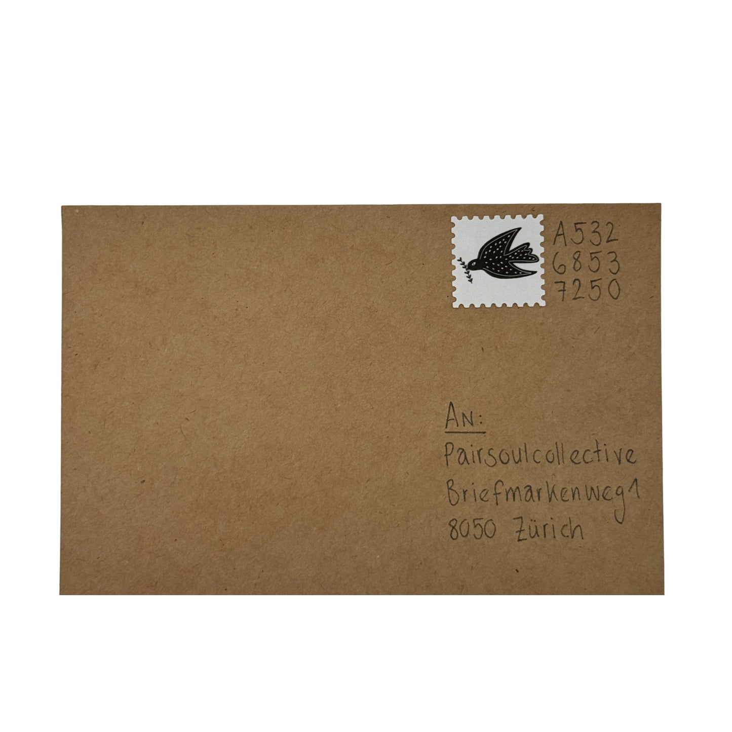 Briefmarke „Taube mit Mistelzweig“
